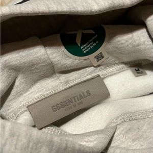Grey essentials hoodie
